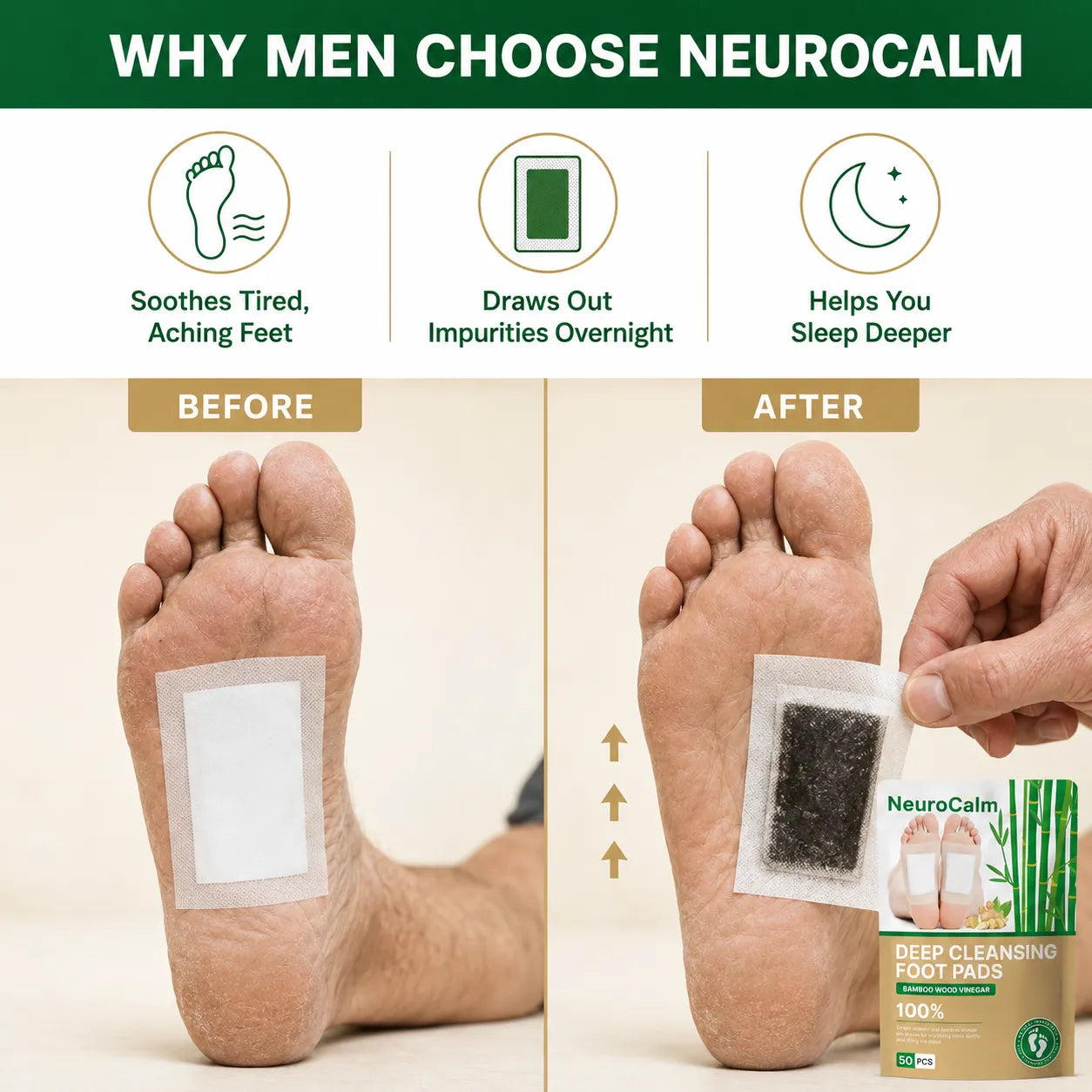 NeuroCalm Cleansing Foot Pad